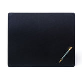 Black Leatherette Conference Table Pad with metal core, 17 x 14